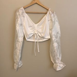 White shein blouse